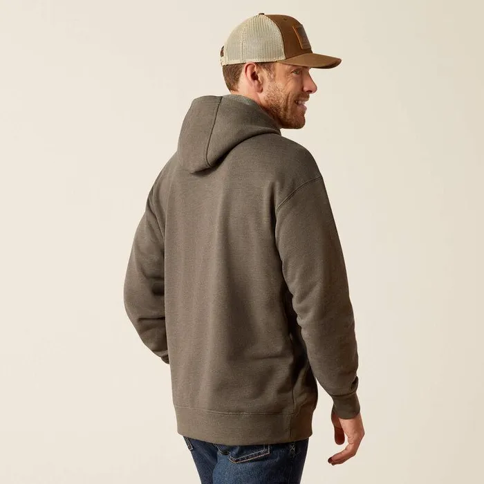 Men Workwear Ariat Rebar Graphic Hoodie Beluga Heatherblack Men Workwear Ariat Rebar Graphic Hoodie Beluga Heatherblack