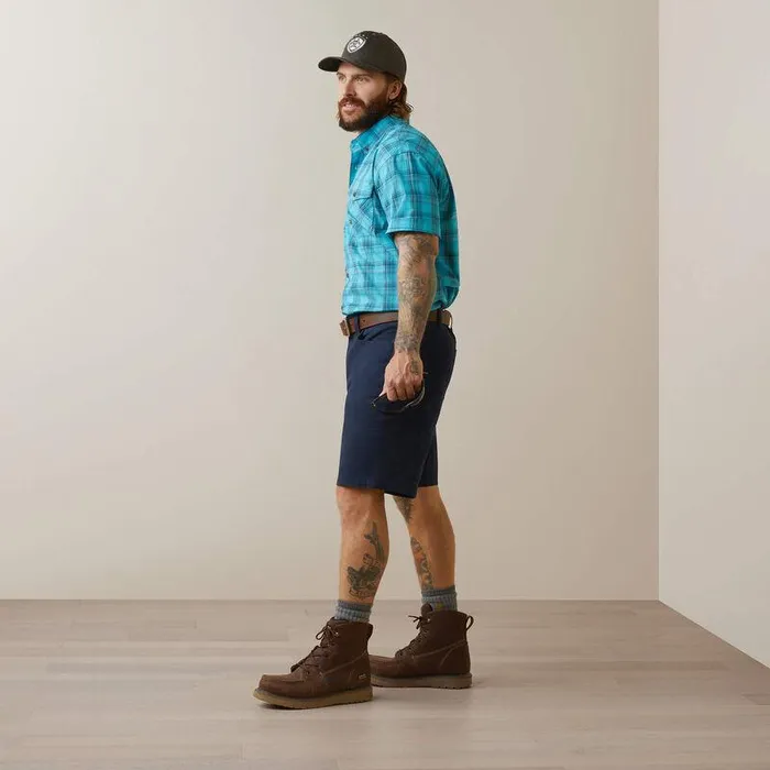 Men Workwear Ariat Rebar Made Tough DuraStretch Work Shirt Bachelor Button Plaid Men Workwear Ariat Rebar Made Tough DuraStretch Work Shirt Bachelor Button Plaid