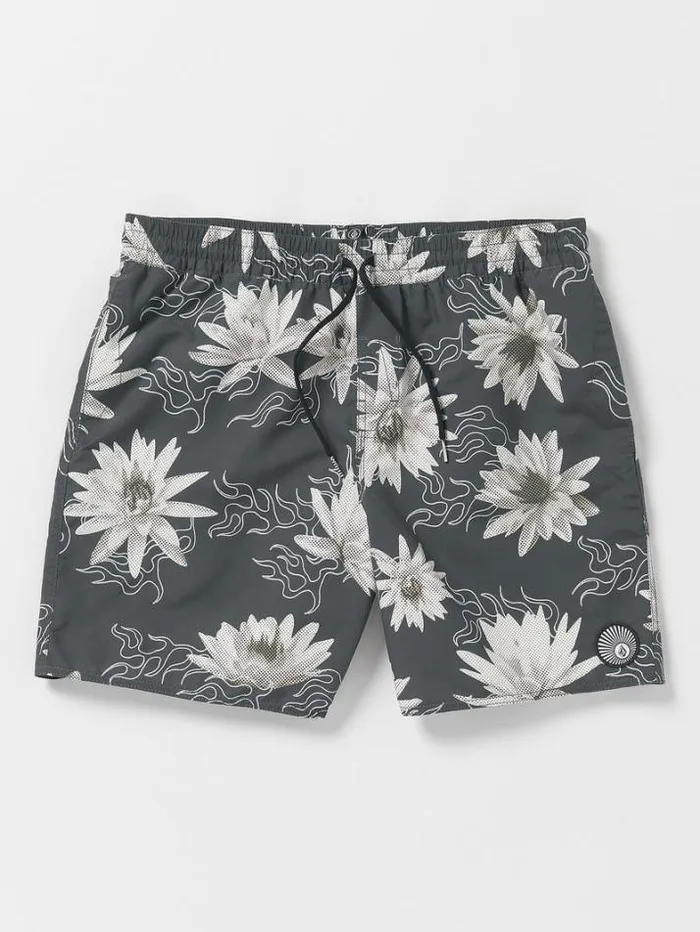 Mens Boardshorts and Trunks Volcom Polys Cracker Trunks 8211 Stealth