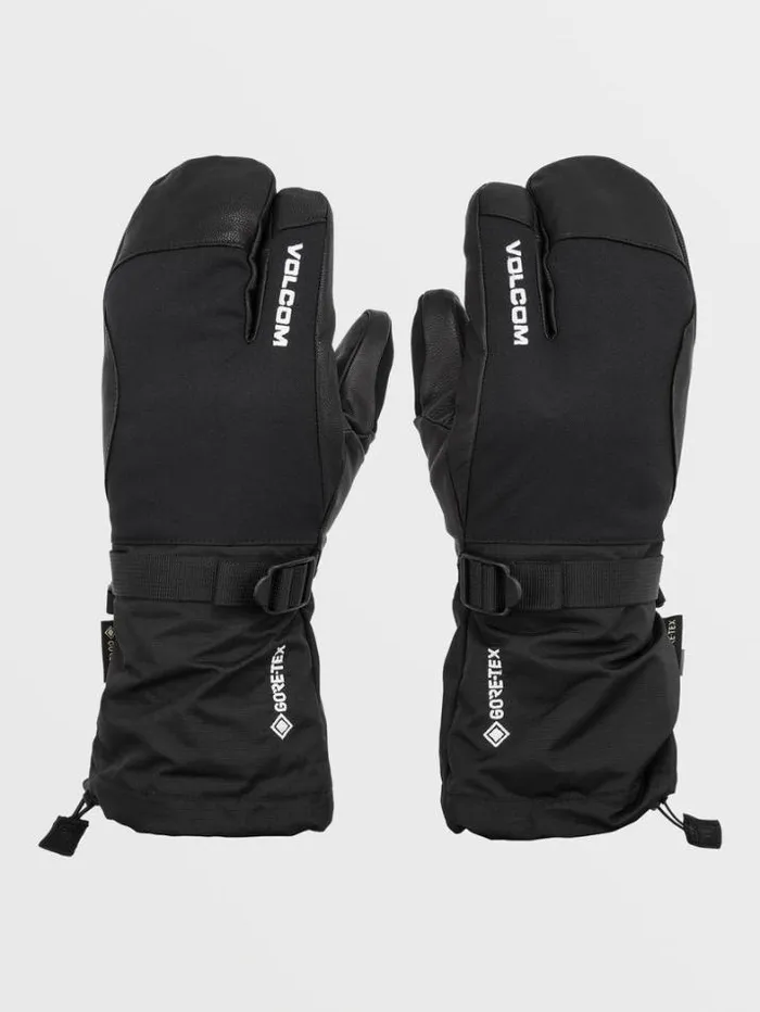 Mens Gloves and Mitts Volcom Provoke GoreTex Mitts 8211 Black