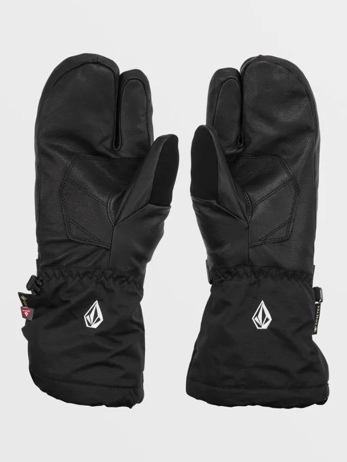 Mens Gloves and Mitts Volcom Provoke GoreTex Mitts 8211 Black