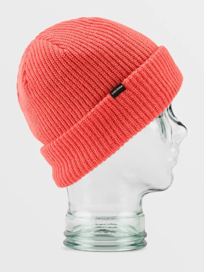 Mens Hats and Beanies Volcom Sweep Lined Beanie 8211 Orange