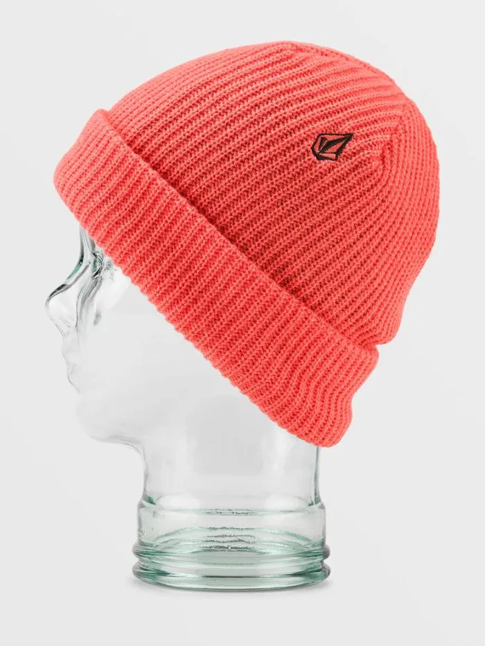 Mens Hats and Beanies Volcom Sweep Lined Beanie 8211 Orange