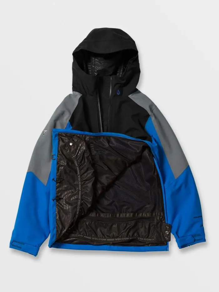 Mens Jackets Volcom Brighton Pullover Jacket 8211 Electric Blue