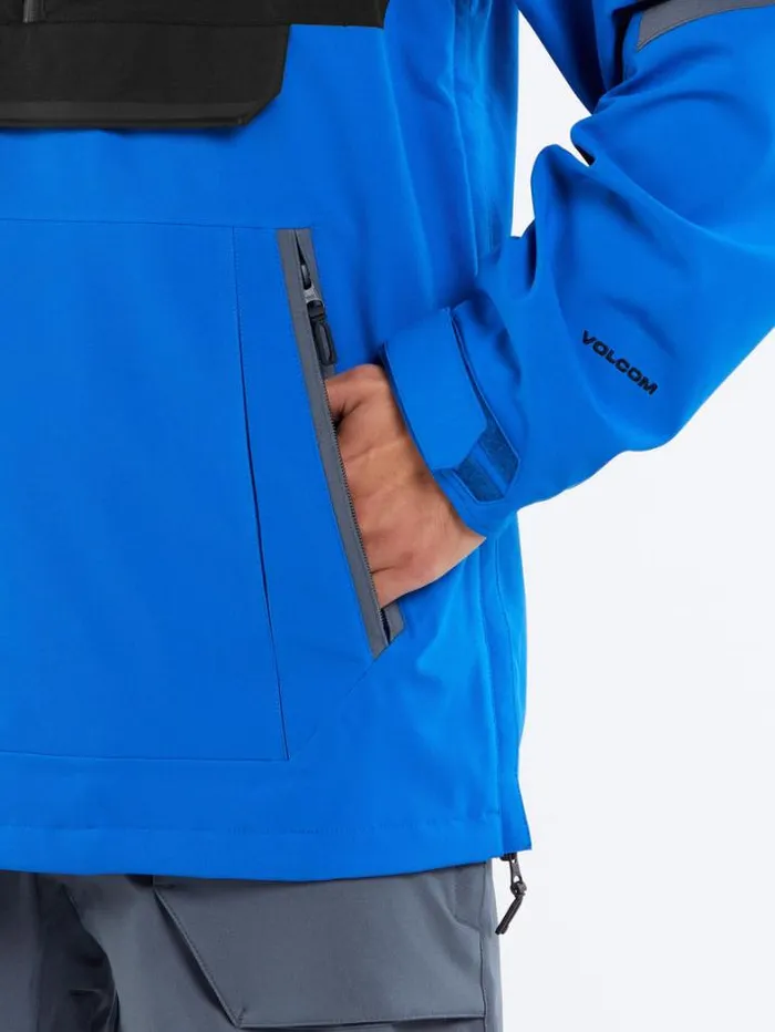 Mens Jackets Volcom Brighton Pullover Jacket 8211 Electric Blue