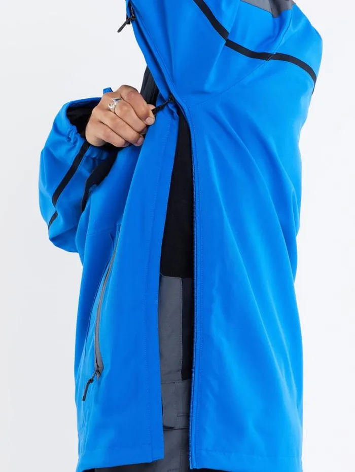 Mens Jackets Volcom Brighton Pullover Jacket 8211 Electric Blue