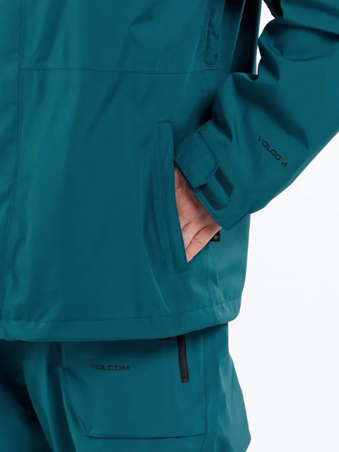 Mens Jackets Volcom Dua GoreTex Jacket 8211 Blue
