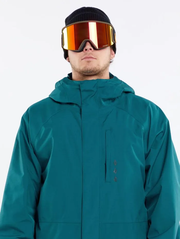 Mens Jackets Volcom Dua GoreTex Jacket 8211 Blue