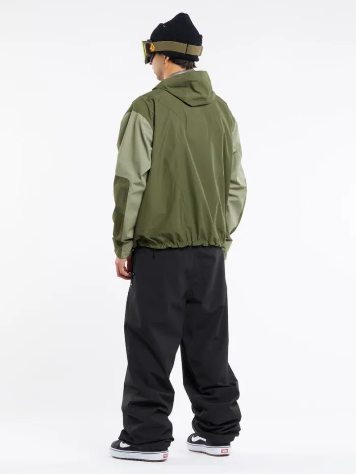 Mens Jackets Volcom Feeltoogood GoreTex Jacket 8211 Light Military