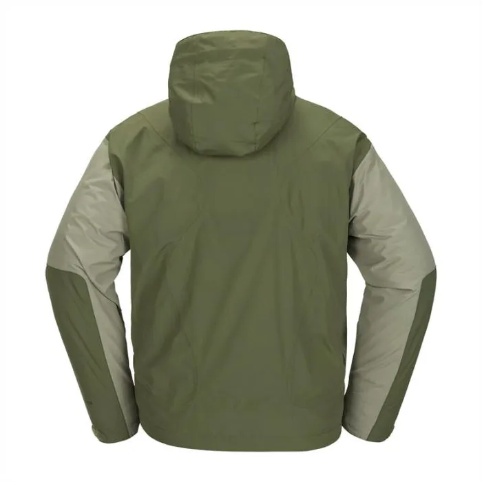 Mens Jackets Volcom Feeltoogood GoreTex Jacket 8211 Light Military