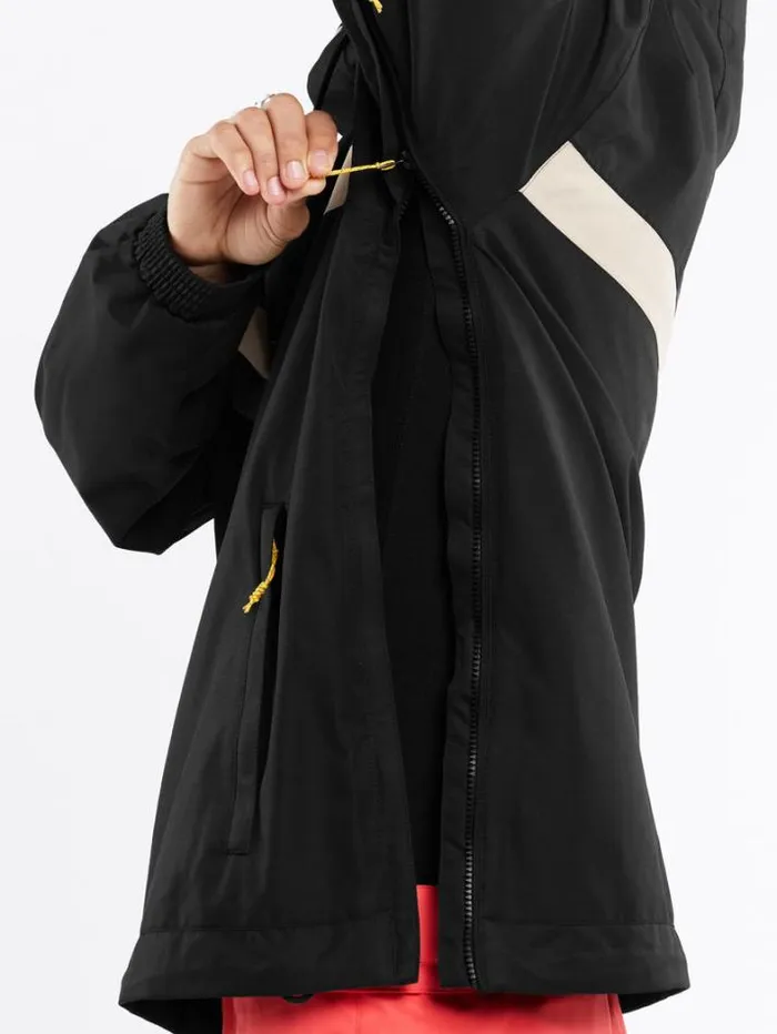 Mens Jackets Volcom Longo Pullover Jacket 8211 Black