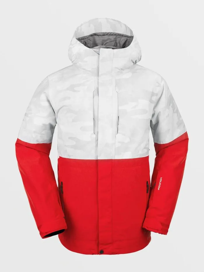 Mens Jackets Volcom VCo Op Insulated Jacket 8211 White Camo