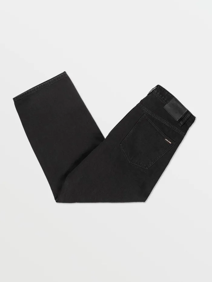 Mens Jeans Volcom Billow Loose Fit Jeans 8211 Black