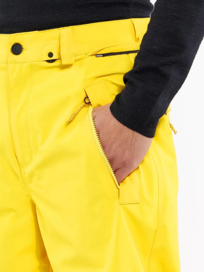 Mens Pants Volcom Longo GoreTex Pants 8211 Bright Yellow