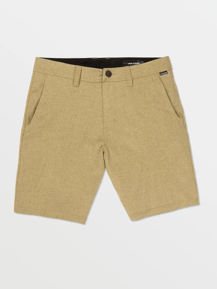 Mens Shorts Volcom Frickin Cross Shred Static Shorts 8211 Dark Khaki