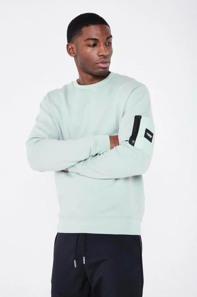 Mens Stealth Cargo Jumper 8211 Sage Jameson Carter Hoodies and Sweatshirts