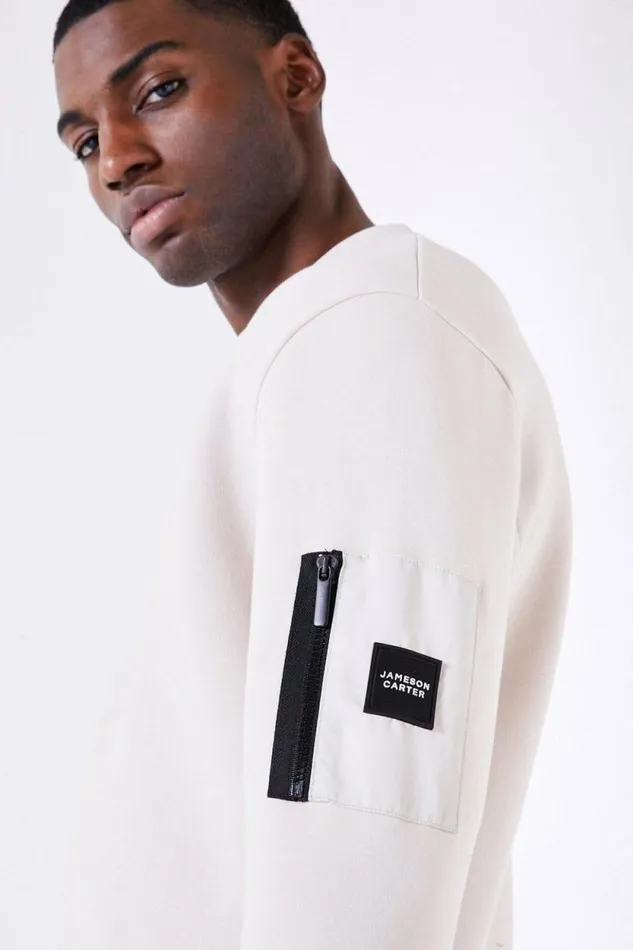 Mens Stealth Cargo Jumper Jameson Carter Hoodies and Sweatshirts