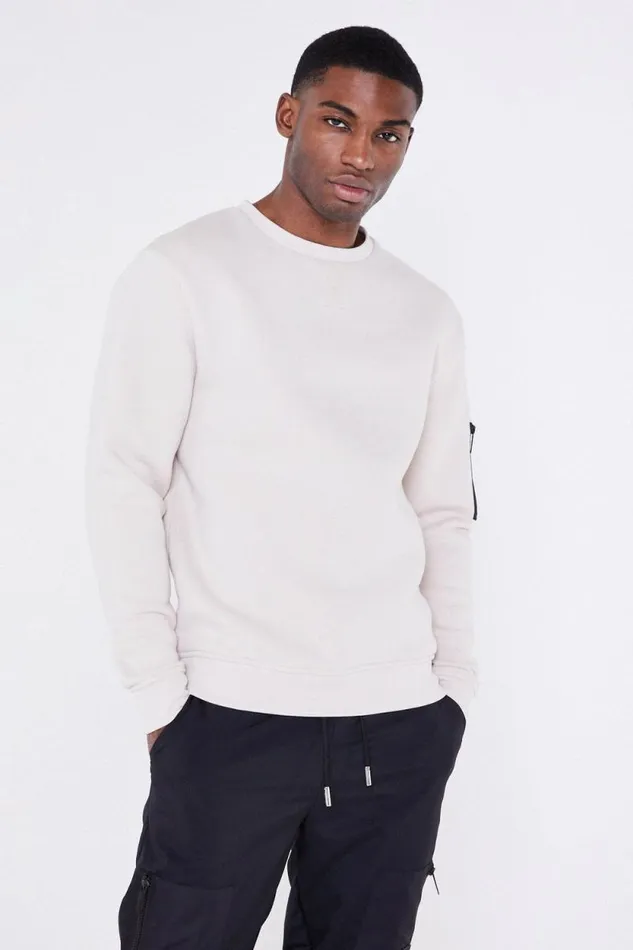 Mens Stealth Cargo Jumper Jameson Carter Hoodies and Sweatshirts