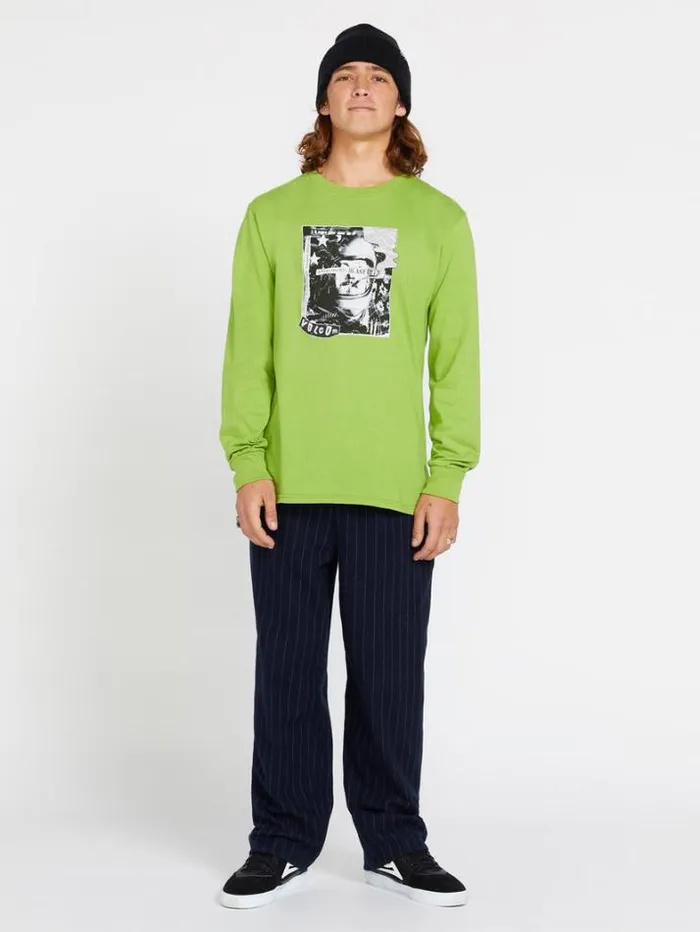 Mens TShirts and Tanks Volcom Blastoff Long Sleeve Tee 8211 Seaweed Green