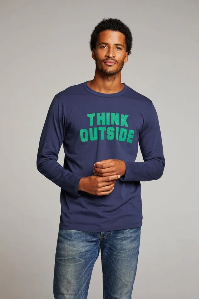 Mens Tops Chaser Brand Think Outside Mens Long Sleeve