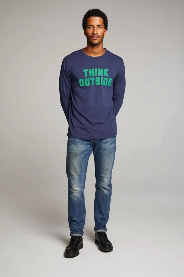 Mens Tops Chaser Brand Think Outside Mens Long Sleeve
