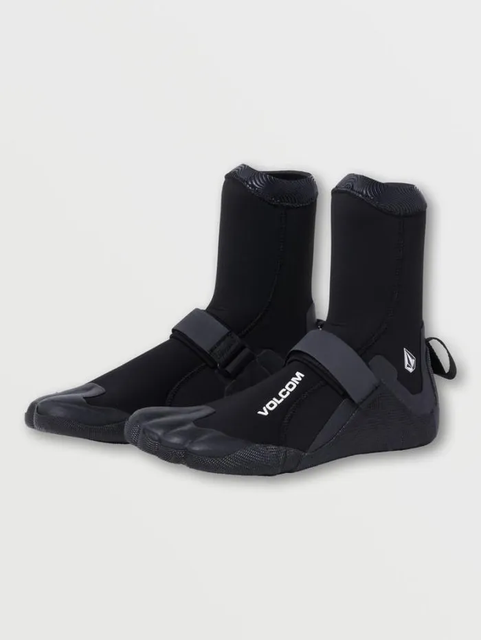 Mens Wetsuits Volcom 5mm Round Toe Bootie 8211 Black