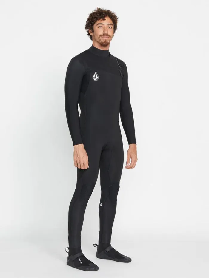 Mens Wetsuits Volcom 5mm Round Toe Bootie 8211 Black