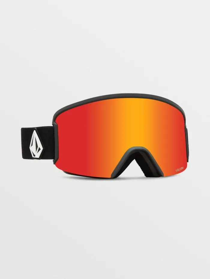 MensWomensKids Accessories Volcom Garden Goggle 8211 Matte Black Red ChromeBL