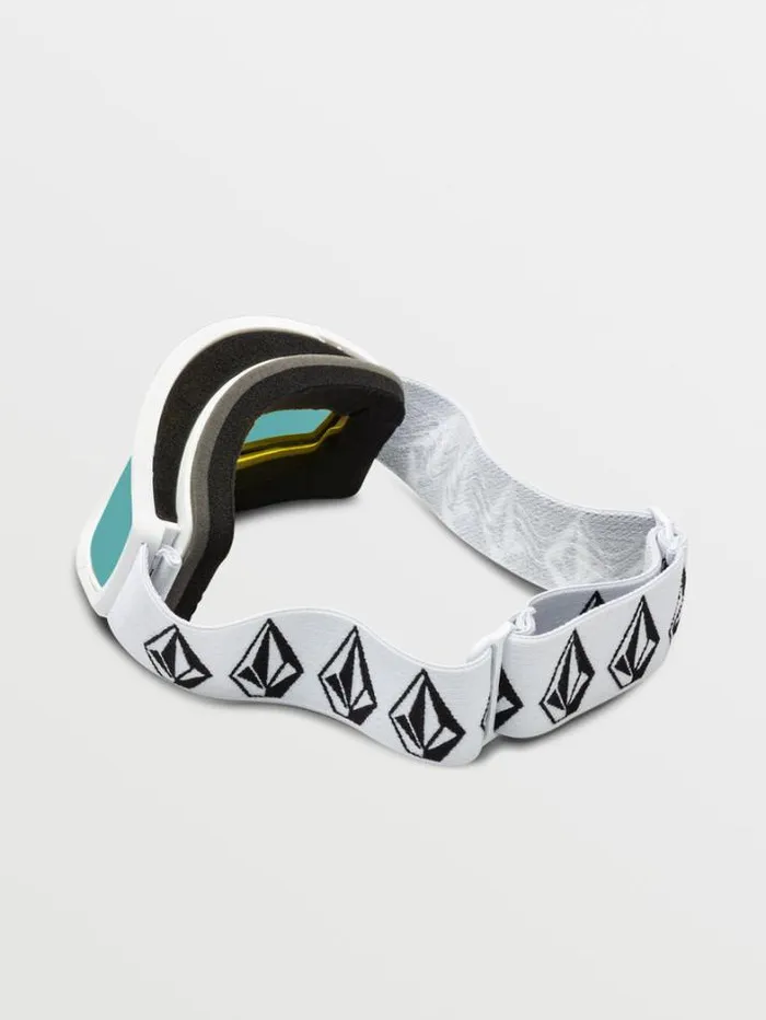 MensWomensKids Goggles Volcom Attunga Youth Goggle 8211 Matte White Stone Ice ChromeBL