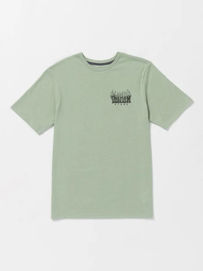 MensWomens Mountain Biking Volcom Scorps Short Sleeve Tee 8211 Slate Heather
