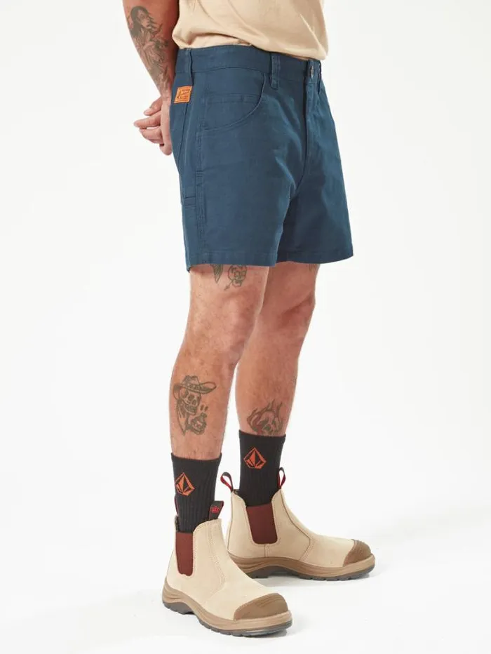 MensWorkwear Shorts Volcom Workwear Bevel Work Shorts 8211 Navy