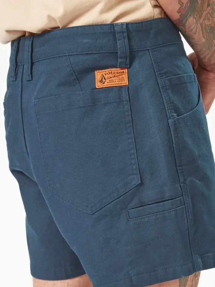 MensWorkwear Shorts Volcom Workwear Bevel Work Shorts 8211 Navy