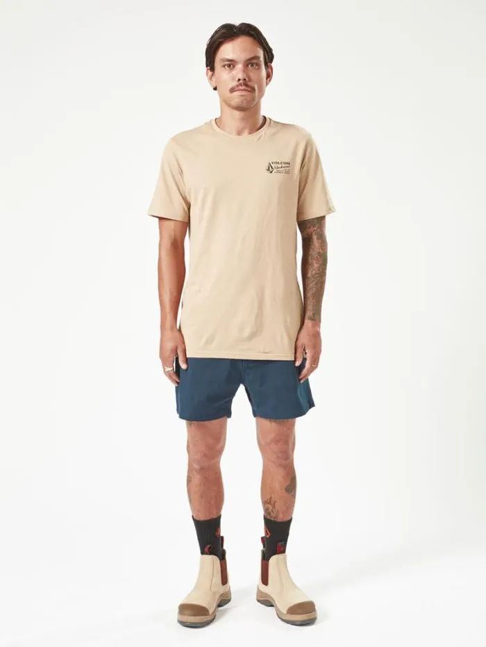 MensWorkwear Shorts Volcom Workwear Bevel Work Shorts 8211 Navy