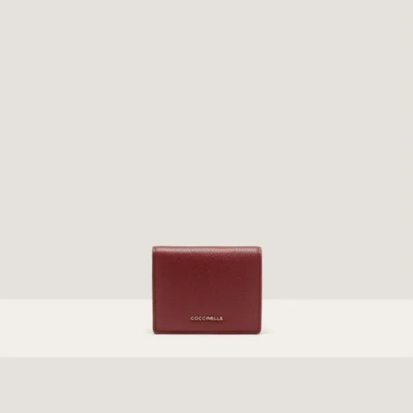 Metallic Soft Brandy Women Coccinelle Wallets and Small Leather Goods