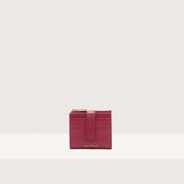 Metallic Soft Sangria Women Coccinelle Wallets and Small Leather Goods