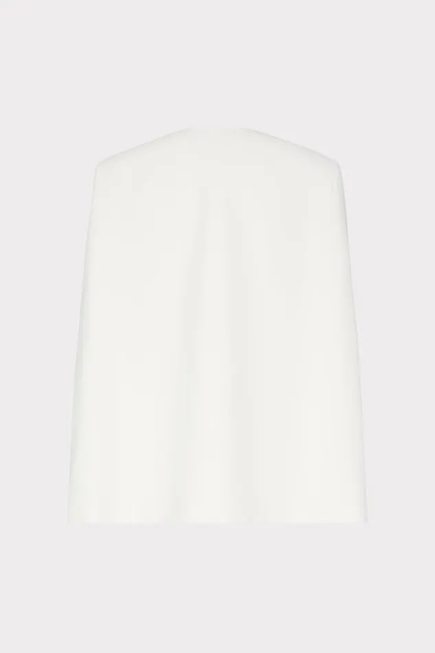 Milly Astrid Cape Blazer White Women Coats and Jackets Milly Astrid Cape Blazer White Women Coats and Jackets