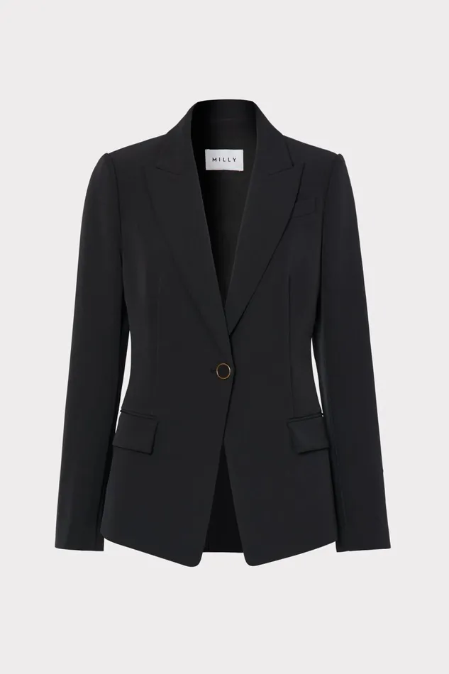 Milly Avery Cady Blazer Black Women Matching Sets