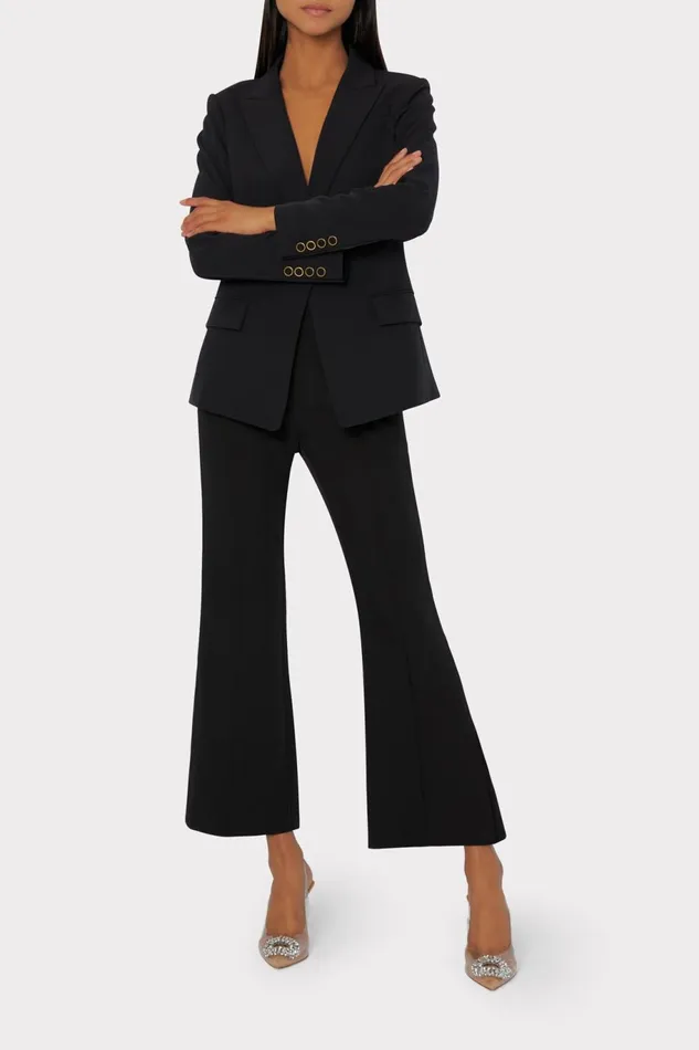 Milly Avery Cady Blazer Black Women Matching Sets