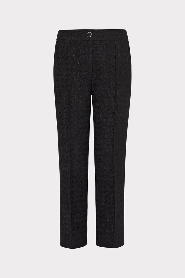 Milly Betsy Boucle Pant Black Women Pants