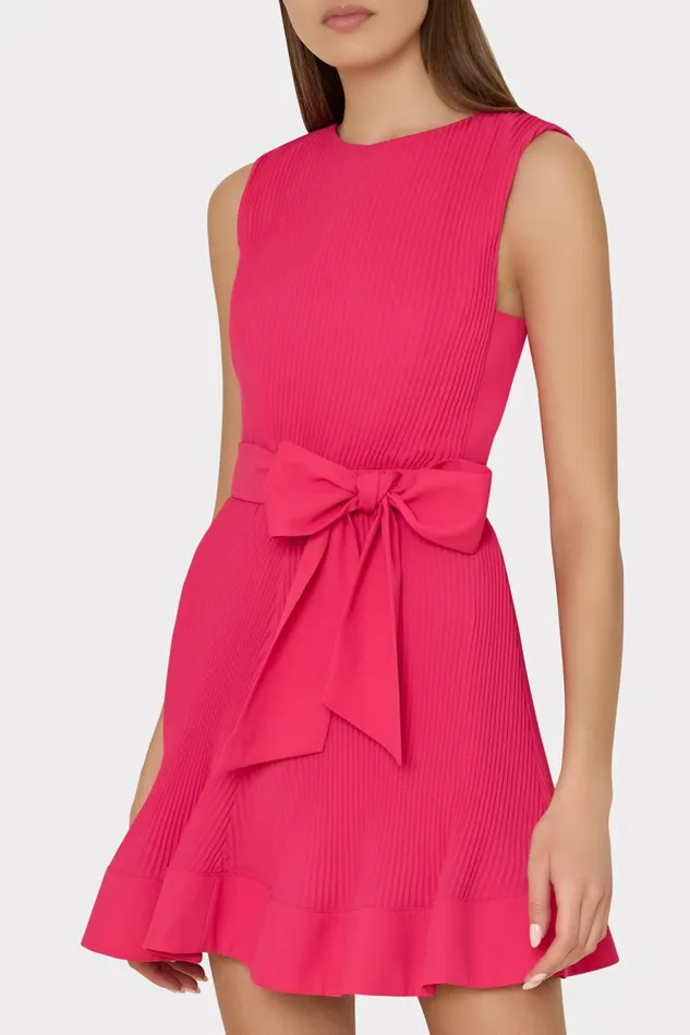 Milly Carreen Pleated Mini Dress Milly Pink Women Dresses Milly Carreen Pleated Mini Dress Milly Pink Women Dresses