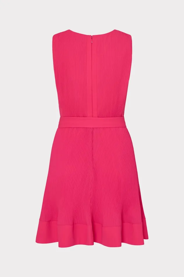Milly Carreen Pleated Mini Dress Milly Pink Women Dresses Milly Carreen Pleated Mini Dress Milly Pink Women Dresses