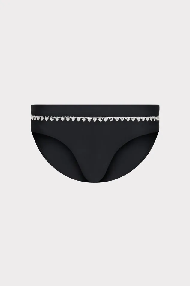 Milly Crochet Stitch Bikini Bottom Blackwhite Women Bikinis