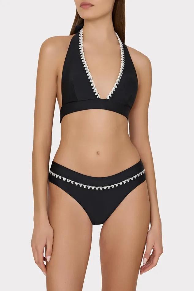 Milly Crochet Stitch Bikini Bottom Blackwhite Women Bikinis Milly Crochet Stitch Bikini Bottom Blackwhite Women Bikinis