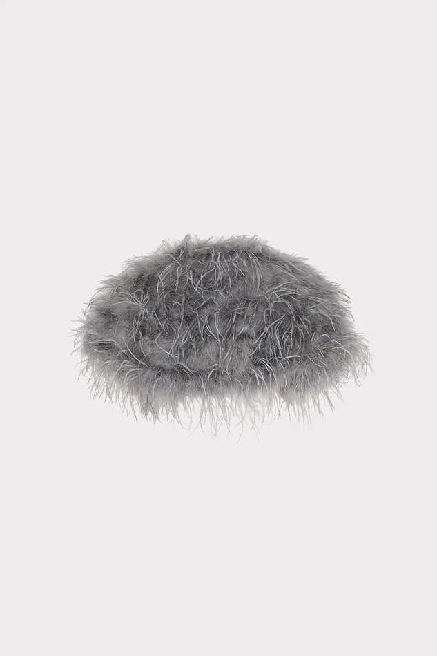 Milly Feather Bolero Pewter Women Coats and Jackets Milly Feather Bolero Pewter Women Coats and Jackets