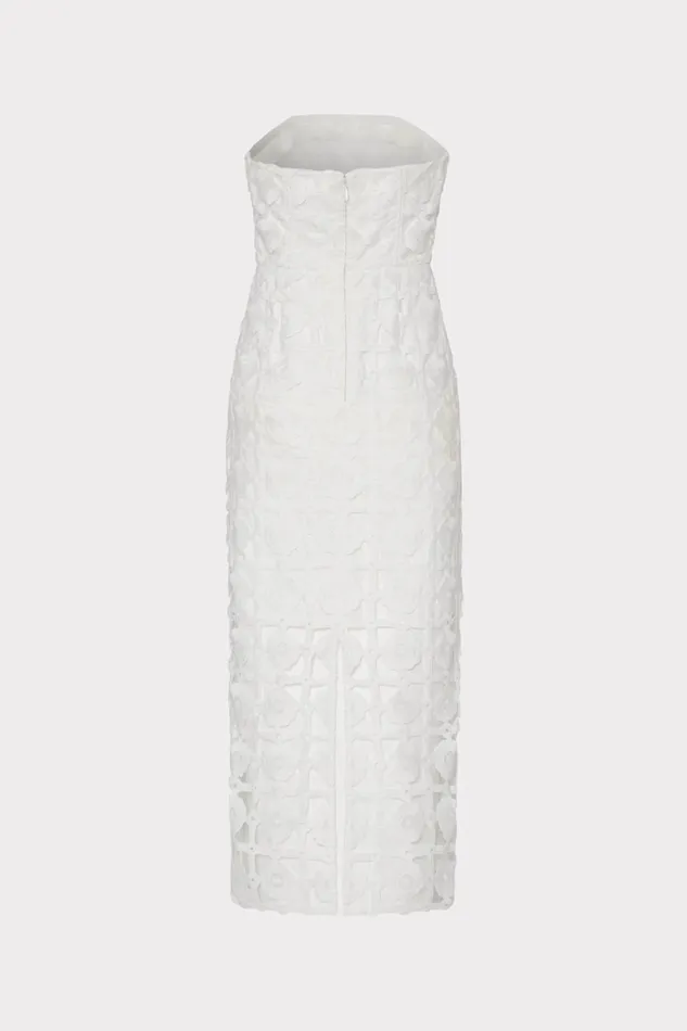 Milly Kait Tile Lace Dress White Women Dresses