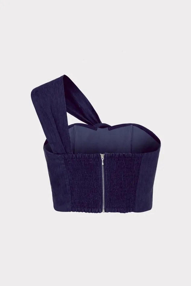 Milly Linen Top Navy Women Tops Milly Linen Top Navy Women Tops