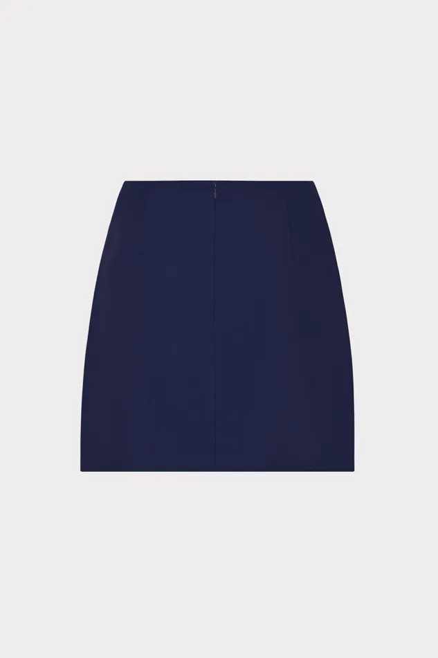 Milly Lizzy Cady Mini Skirt Navy Women Matching Sets