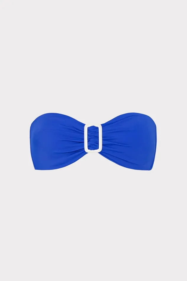 Milly Margot Bandeau Top Blue Women Bikinis