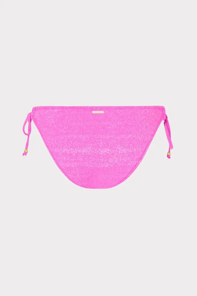 Milly Metallic Ring Bikini Bottom Fuchsiasilver Women Swim and Coverups Milly Metallic Ring Bikini Bottom Fuchsiasilver Women Swim and Coverups