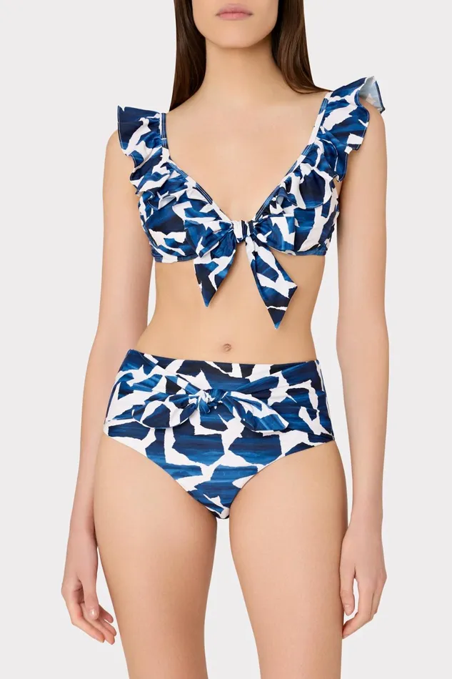 Milly Ocean Puzzle Tie Bikini Bottom Navy Multi Women Bikinis Milly Ocean Puzzle Tie Bikini Bottom Navy Multi Women Bikinis